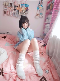 Kagura - No.63 light blue white socks(4)